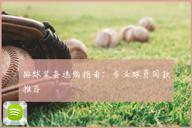排球装备选购指南：专业球员同款推荐